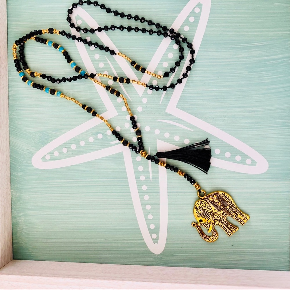 ❤️Boho elephant necklace from Bali 5/$25